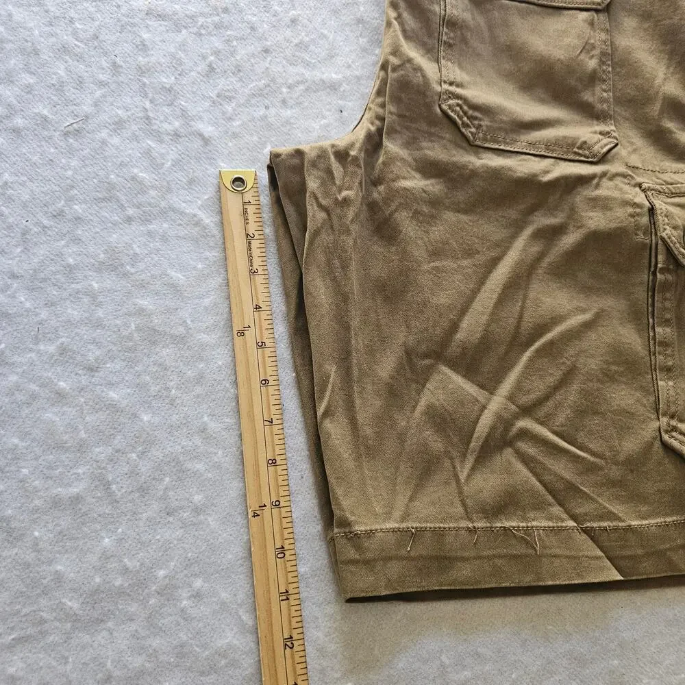 Route 66 Men's Cargo Shorts, Tan, Size 38